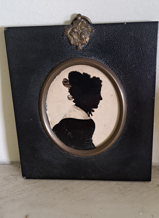 19th century silhouette of a female