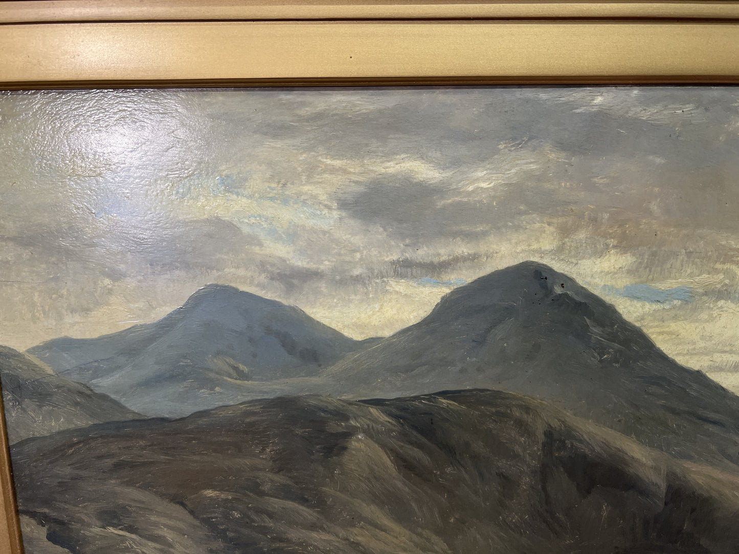 BEN MORE FROM AUCHLYNE ROAD oil, by Frederick Richard Lee & Thomas Sidney Cooper