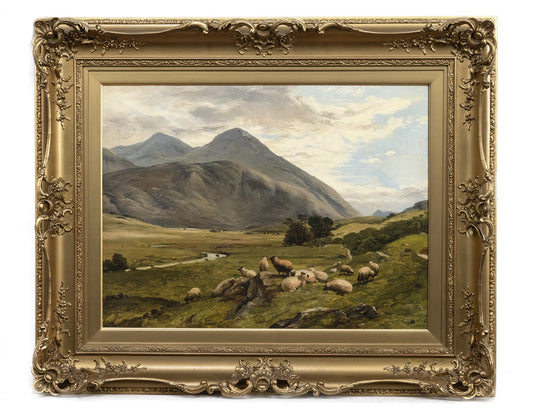 BEN MORE FROM AUCHLYNE ROAD oil, by Frederick Richard Lee & Thomas Sidney Cooper