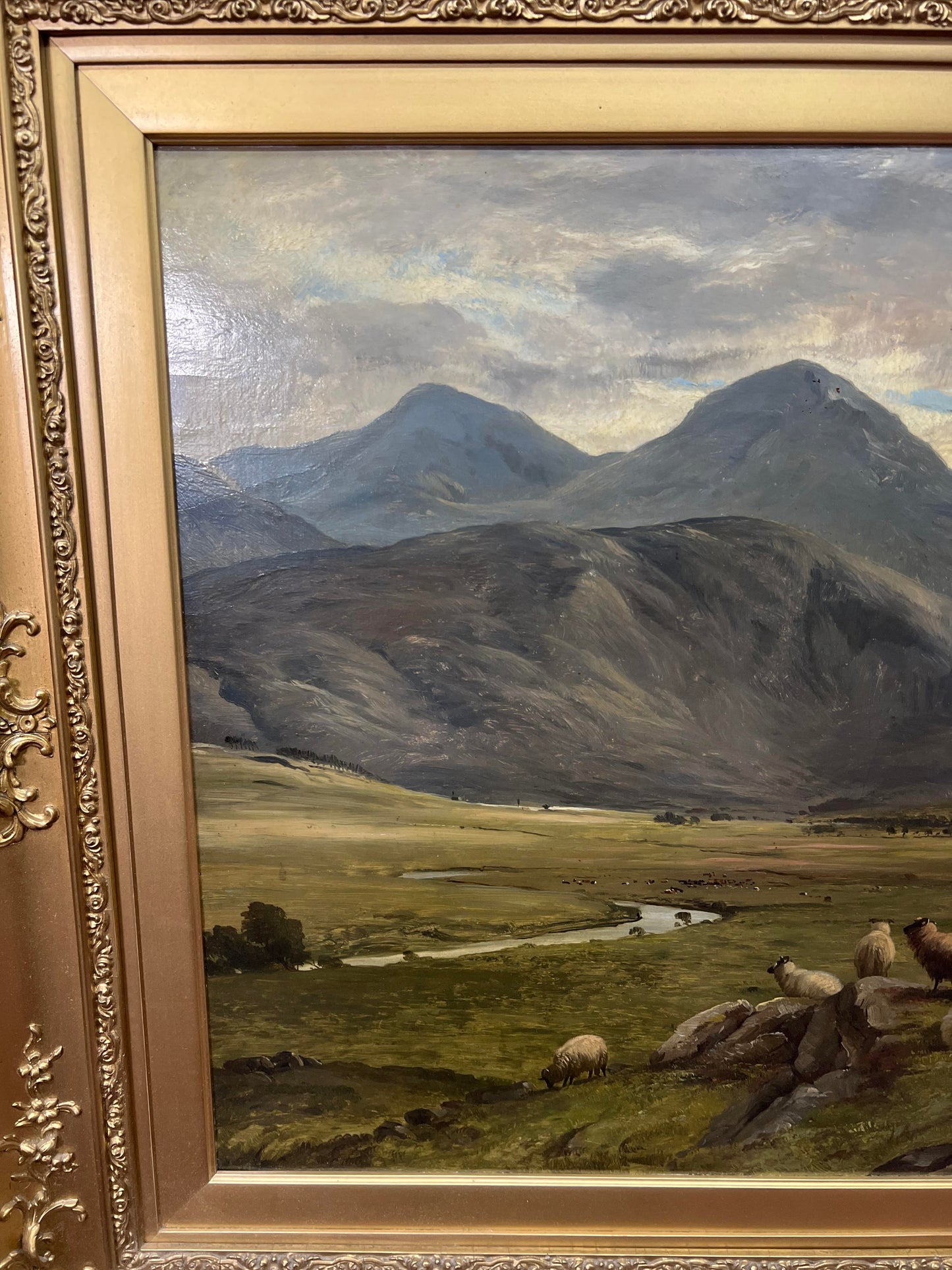 BEN MORE FROM AUCHLYNE ROAD oil, by Frederick Richard Lee & Thomas Sidney Cooper