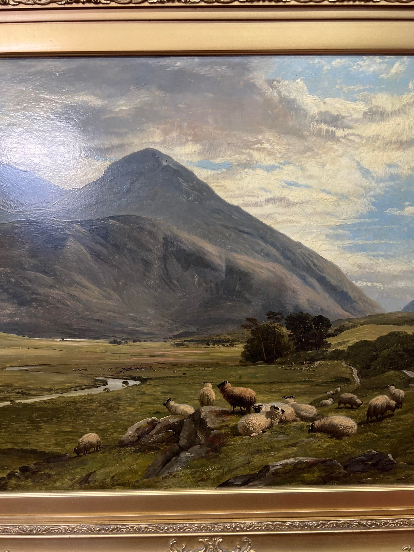 BEN MORE FROM AUCHLYNE ROAD oil, by Frederick Richard Lee & Thomas Sidney Cooper