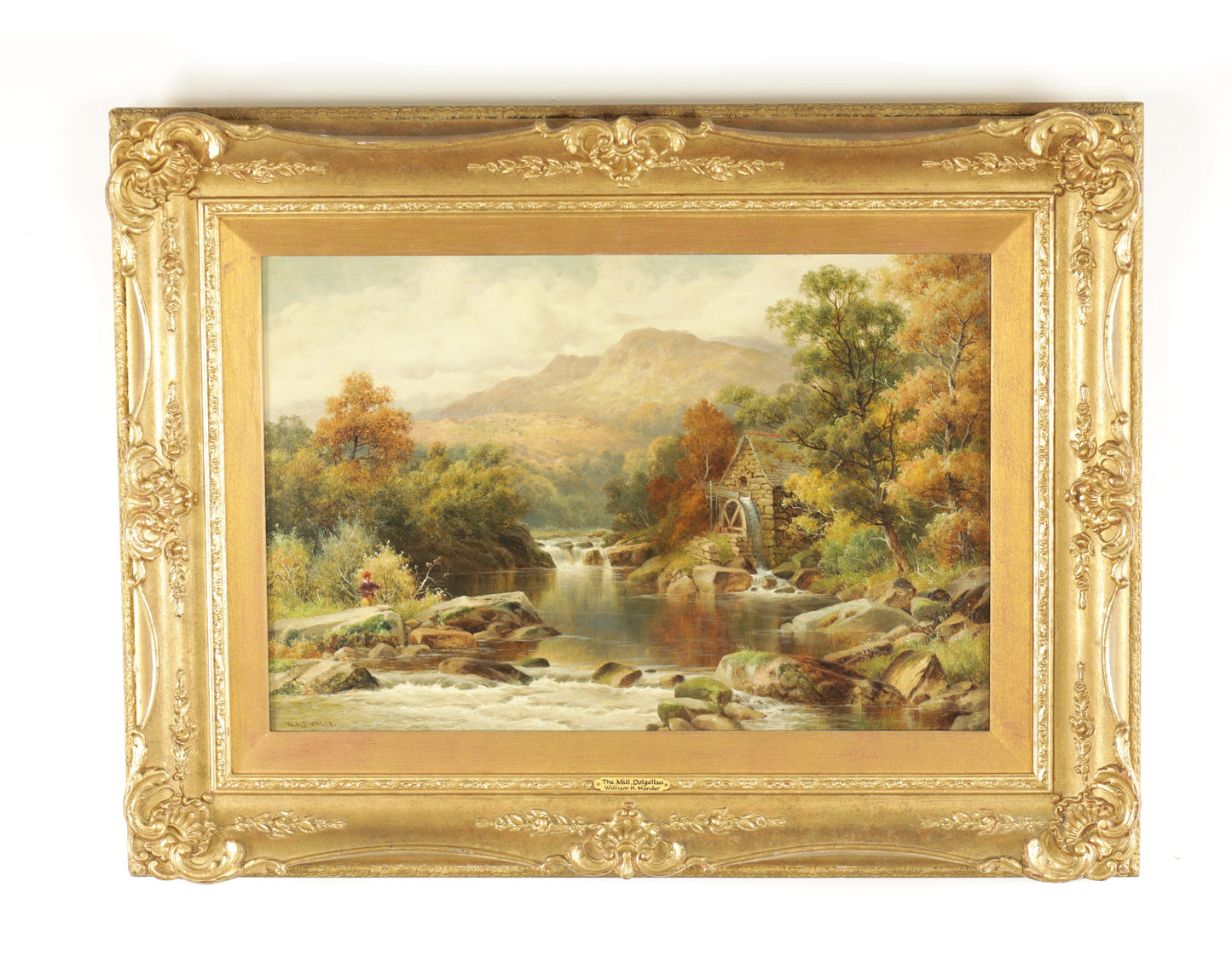 The Mill, Dolgellau  wales William Henry Mander 19th century oil painting