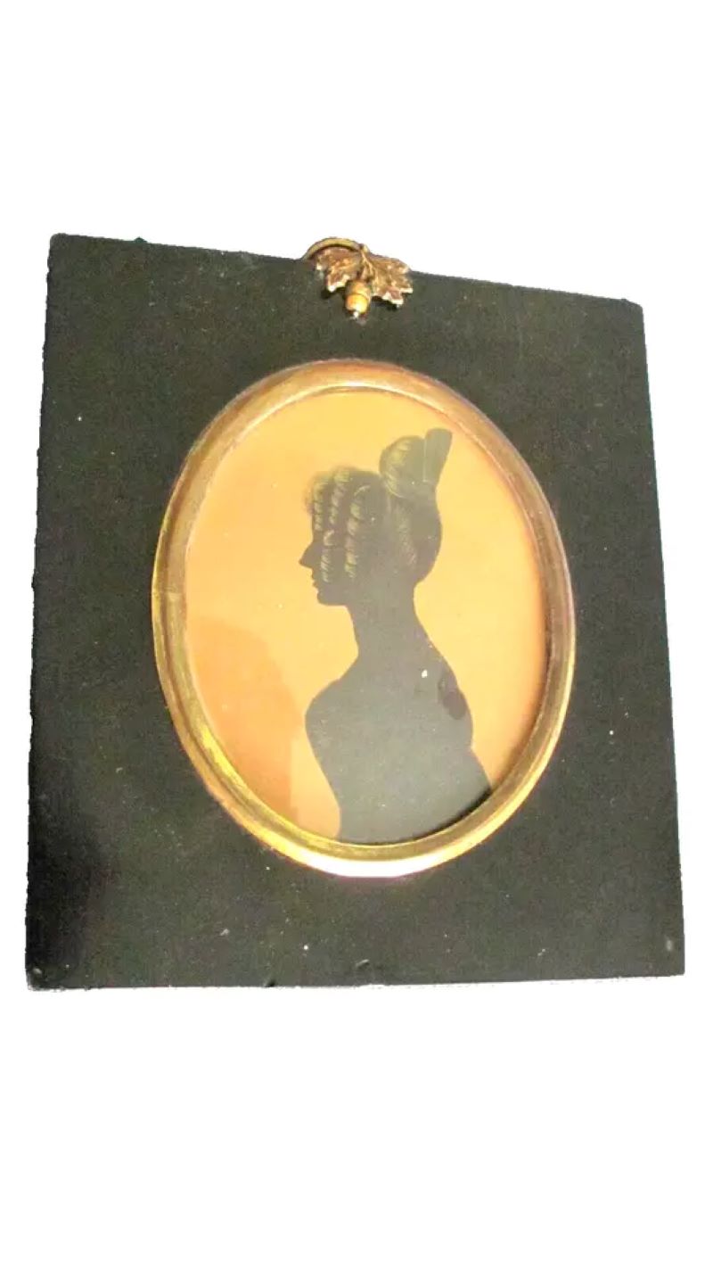 19th century silhouette of a lady